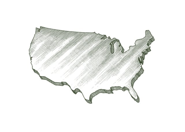map of the us art